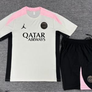 24-25 PSG White Short Sleeve Training Suit