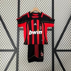 Retro 06-07 AC Milan Home Kids Kit