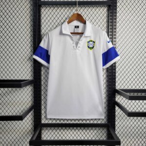 2004 Brazil White Retro Jersey