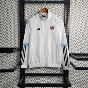 23-24 Sao Paulo White Windbreaker S-XXL