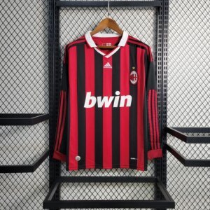 09-10 AC Milan Home Retro Long Sleeve Jersey