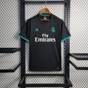 17-18 Real Madrid Away Black Retro Jersey