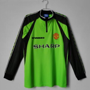98-99 Manchester United Goal Keeper Green Long Sleeve Retro Jersey