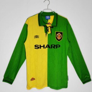 1992-1993 Manchester United Away Long Sleeve Retro Jersey