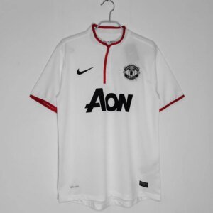 12-13 Manchester United Away White Retro Jersey
