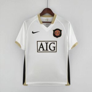 06-07 Manchester United Away White Jersey