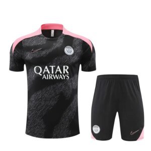 24-25 PSG Black and Pink Short Sleeve Training Suit