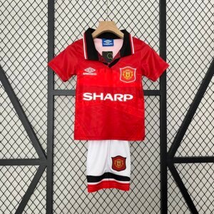 Retro 94-96 Manchester United  Home Kids Kit