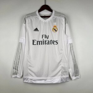 15-16 Real Madrid Home Long Sleeve Retro Jersey