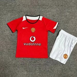 Retro 04-06 Manchester United  Home Kids Kit