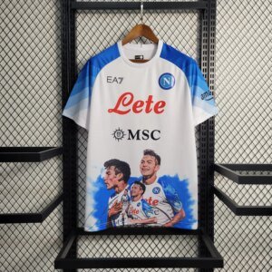 23-24 Napoli Champions White Jersey