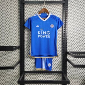 23-24 Leicester City Home Kids Kit