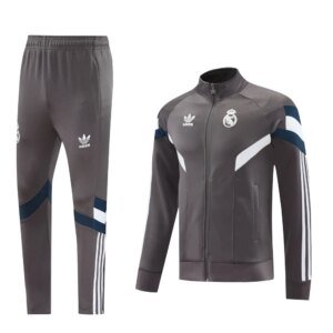 24-25 Real Madrid Grey Jacket Tracksuit