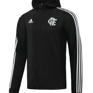 23-24 Flamengo Black Hooded Windbreaker S-XXL