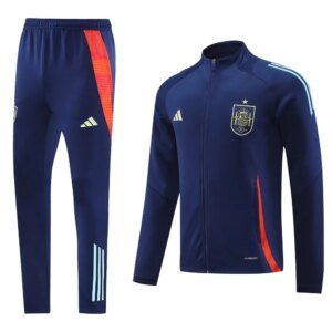 2024 Spain Blue Jacket Tracksuit