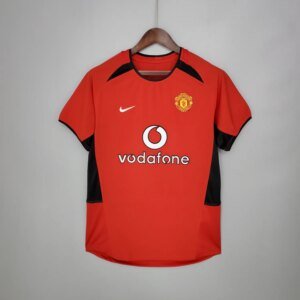 02-04 Manchester United Home Red Retro Jersey