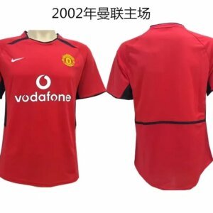 2002-2003 Manchester United Home Red Retro Jersey