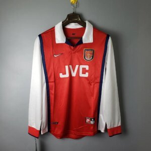 1998 Arsenal Home Long Sleeve Retro Jersey