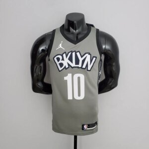 Nets Simmons #10 Flyer Grey NBA Jersey