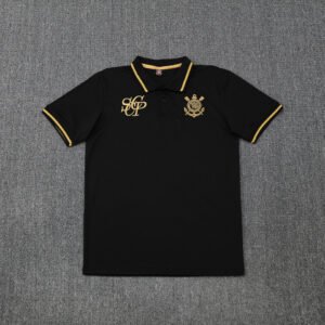 25-26 Corinthians Black Polo