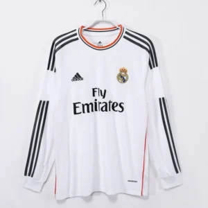 Real Madrid Home Kit Retro Long Sleeve 13-14