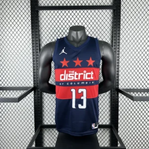 Poole#13 Washington Wizards 2025 NBA Blue Kit